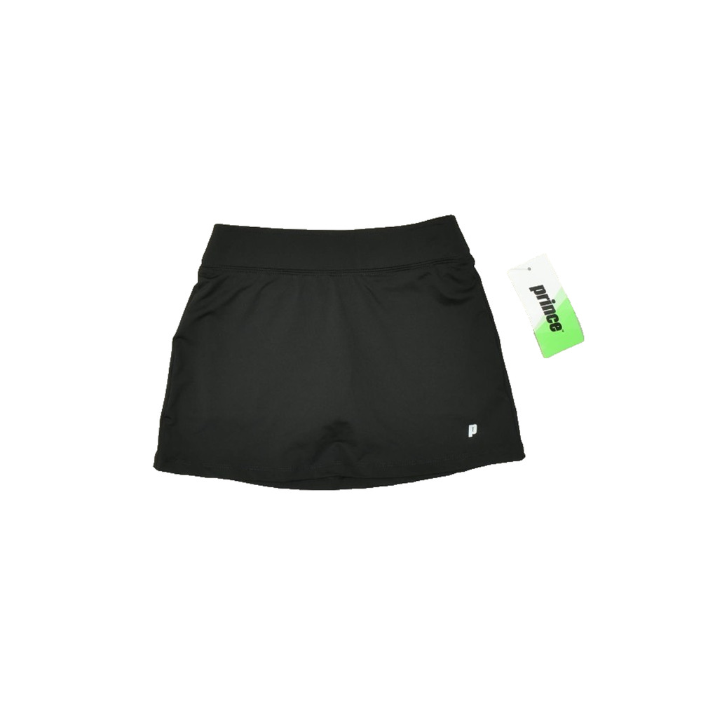 Prince Women's Black Match Core Tennis Athletic Mini Skort Size S Polyester NEW